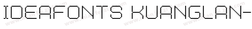 ideafonts kuanglan字体转换